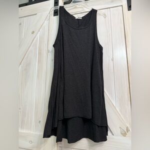 Fresh Laundry Jet black Boutique knit tunic Dress Size Large Like New